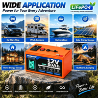 Baterai Surya Lifepo4 12V50Ah Dilengkapi Sistem Manajemen Baterai Lifepo4 Baterai LiFePO4 Siklus Dalam 48V Untuk Sistem Energi Surya