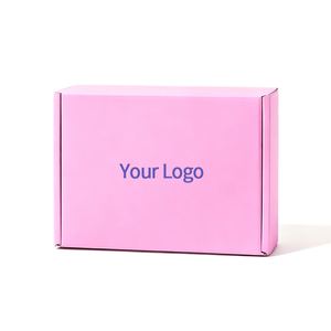 Boîte d'expédition en carton rigide écologique personnalisée de luxe rose bleu violet pour cosmétiques, parfums, cadeaux - Product Image 3