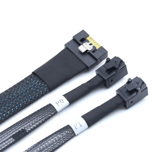 Adaptador delgado Sas8654 8i 74p de cobertura total anti-desalineación para 2 conexiones de servidor HD, cable SFF 8643 a 8654 PCIe - Product Image 1