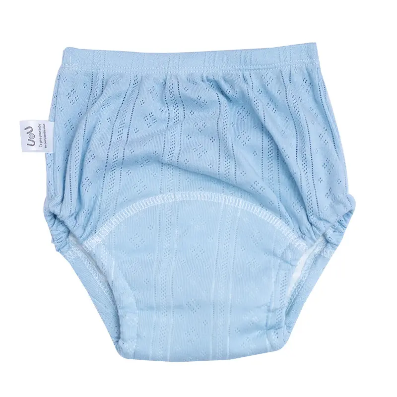 2024 Baby Training Pants Washable Hollow Breathable Baby Diaper Pants Cotton Learning Summer Diaper Pants