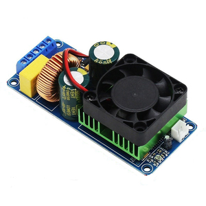 OKY3462-18 500W HIFI Class D Amplifier Board IRS2092S Single Channel Audio Power Amp Module with Heat Sink Fan - Product Image 2