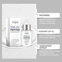 GHK Cu Copper Peptide Hair Serum Spray Perawatan Rambut Mendalam Penyerapan Cepat Melembapkan Memperkuat Akar Tidak Berminyak