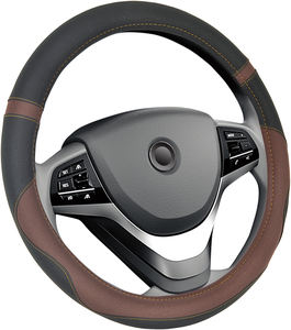 Fundas para <span class=keywords><strong>volante</strong></span> de cuero PU de PVC para coche, accesorios para coche, cubiertas para ruedas - Product Image 1