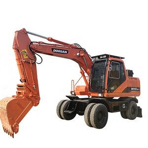 Offre Spéciale : Excavatrice sur Pneus <span class=keywords><strong>d</strong></span>'<span class=keywords><strong>Occasion</strong></span> Doosan DH140w-7 14 tonnes, Certifiée EPA CE, DH150-7, avec Attache Rapide pour la Construction Routière - Product Image 1