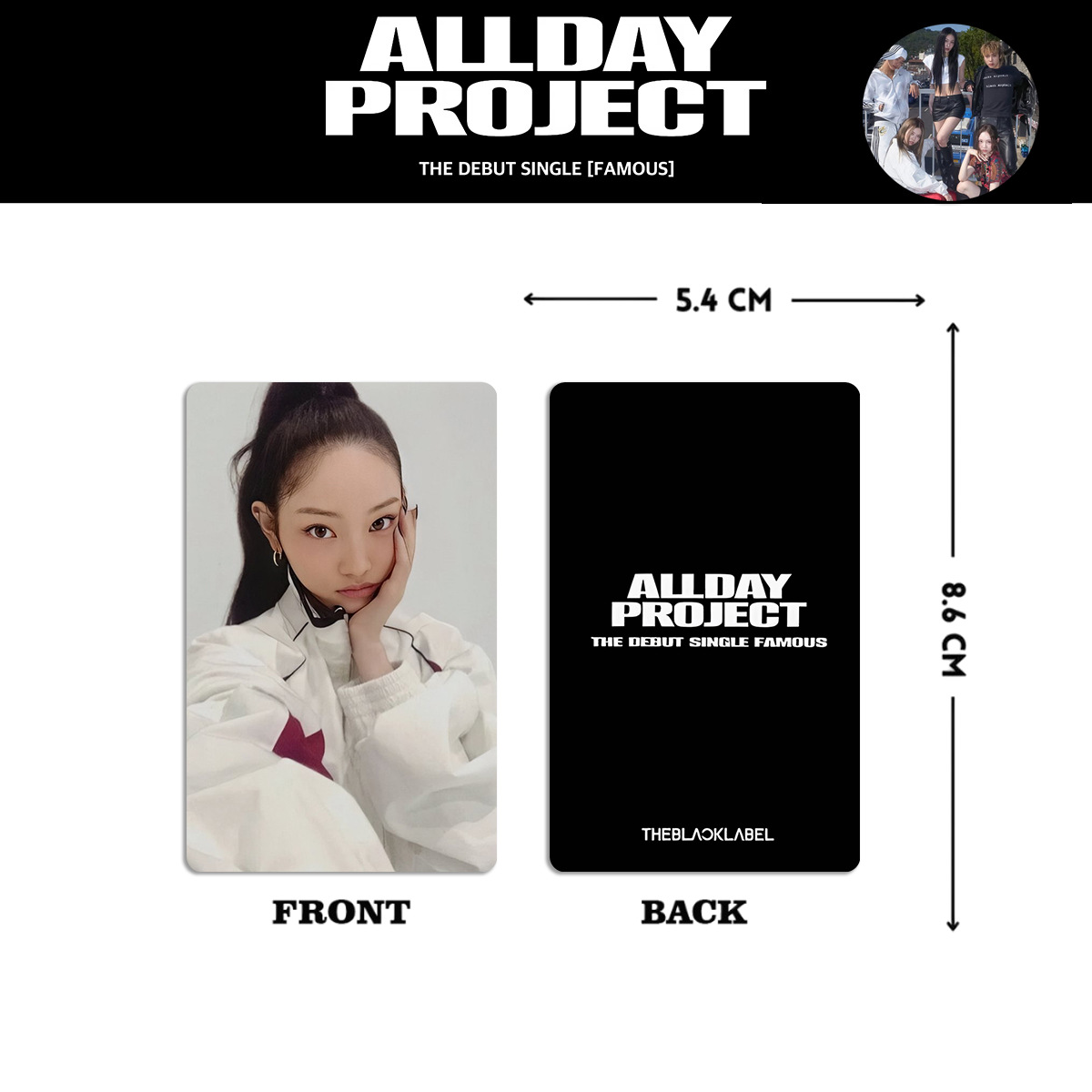 Kpop ALLDAY PROJECT Album Card - Famous Debut Annie Tarzan