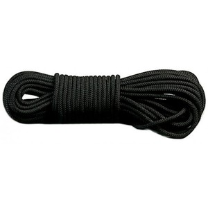 Cordon en <span class=keywords><strong>nylon</strong></span> tressé blanc, rouge et noir de 5 mm, cordon d'emballage - Product Image 1