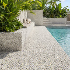 Revêtement en résine appliquée au tampon pour murs intérieurs et façades extérieures, finition galet durable, fabricant OEM personnalisé - Product Image 5