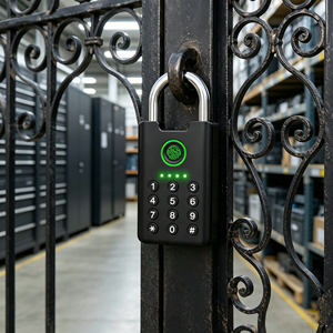 Cadenas intelligent à empreinte digitale OEM, rechargeable, avec mot de passe numérique, antivol, en métal, pour entrepôt et stockage - Product Image 4