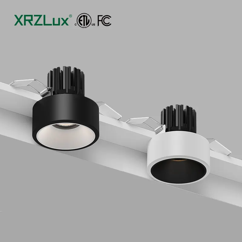 XRZLux שקוע ETL Led תאורה למטה אלומיניום גוף תאורה נגד סנוור 10W זרקור תקרה 110V 220V LED תאורת תקרה