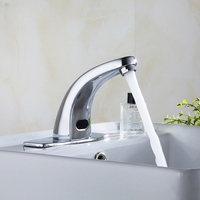 Robinet de salle de bain en laiton automatique de haute qualité robinet d'eau à capteur sans contact pour bassin pour aéroport hôpital hôtel marché résidentiel