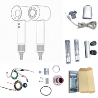 SKD PCBA et composants pour sèche-cheveux 1400W, moteur CC sans balais à ions négatifs haute vitesse 110 000 tr/min, faible bruit, économique