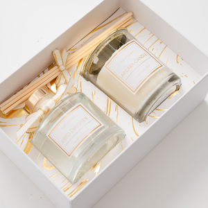 Diffuseur de roseaux en verre de luxe AIKUN, coffret cadeau avec logo personnalisé, sans BPA et écologique pour les studios de yoga et les espaces de méditation - Product Image 4