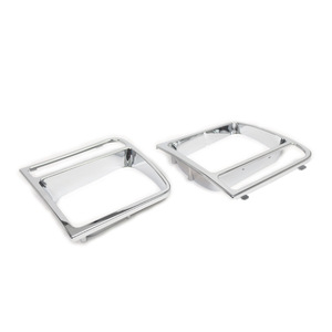 Headlight Trim Frame For 1998-2002 Jeep Cherokee <b>ABS</b> Chrome Finish Screw Fixing 5EM72SW1 - Product Image 1