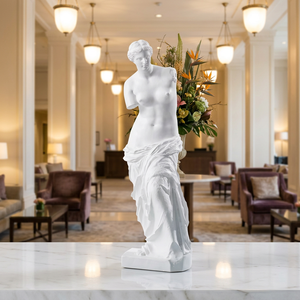 Estatua de <span class=keywords><strong>Venus</strong></span> de Milo, Figura de Afrodita de la Mitología Griega, Escultura de Resina Blanca, Arte Clásico, Decoración del Hogar, Regalo Coleccionable, Venta al por Mayor - Product Image 3
