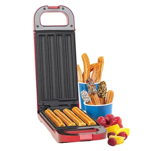 Churro Maker la macchina per Snack da Dessert antiaderente rende 4 Churros facile da pulire ciambelle spagnole fresche e sane senza olio senza frittura