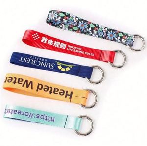 High Quality Sublimation Printed Wrist Lanyard With Eagle Mouth Buckle USB Short Strap Lanyard With Logo <b>Custom</b> <b>Keychain</b> - Product Image 6