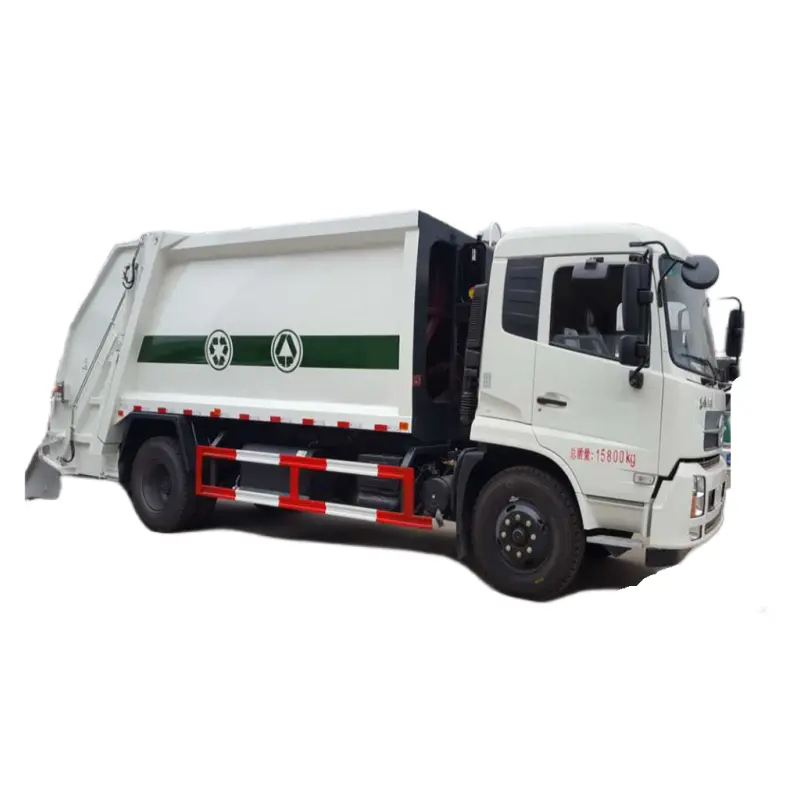 Dongfeng 4*2 5CBM sıkıştırılmış çöp kamyonu 95HP atık toplayıcı kamyon