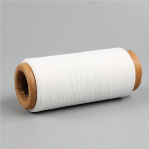 Fil à bout ouvert en polyester mélangé de coton régénéré Tissage à tricoter à haute ténacité Motif brut Matériau recyclé écologique - Product Image 2