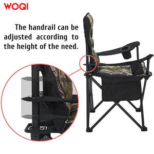 Chaise pliante de camping Woqi avec porte-gobelet et sac de rangement pour les activités de plein air, la plage, la randonnée et les voyages - Product Image 2