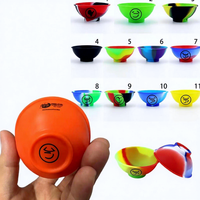 Bol de rangement pour tabac à rouler et cigarettes avec logo personnalisé, accessoires de fumage de qualité alimentaire, bols en silicone colorés