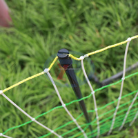 Filet de clôture électrique de 90 cm de hauteur pour moutons, chèvres, poulets / filet de volaille en plastique avec poteaux