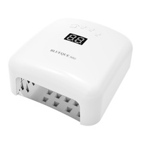 Lampe à ongles UV LED personnalisée en usine, 45 perles de cristal, quatre modes de minuterie, détection infrarouge, écran LCD, plaque de base métallique pour distributeur