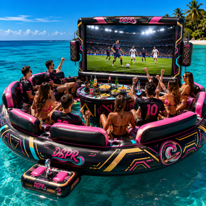 Sofá Inflable para Ver Películas al Aire Libre con Respaldo de Barra y Soporte para Pantalla Grande, Ideal para Fiestas en Resorts y Alquiler Comercial - Product Image 6