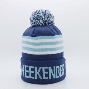 Bonnet en tricot personnalisé de haute qualité pour homme avec logo brodé, pompon et broderie 3D (motifs personnage/camouflage/nœud) pour les entreprises - Product Image 2