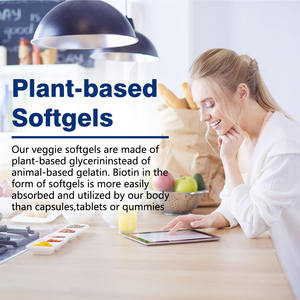 Suplemento de extracto de biotina orgánica más vendido, soporta un cabello más largo y grueso y promueve una fuerte salud, cápsulas blandas de biotina - Product Image 5