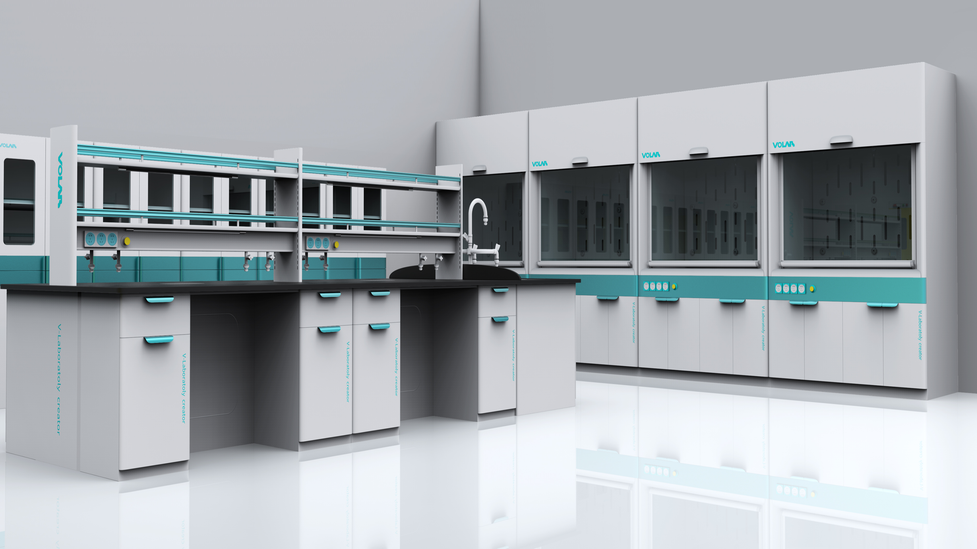 High School Metal Laboratory Furniture Steel Lab Bench Science Lab Furniture