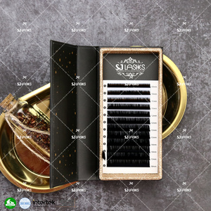 Extensions de cils de vison professionnels plateaux de cils en gros finition velours de soie pour un <span class=keywords><strong>volume</strong></span> personnalisé et des styles de cils classiques - Product Image 4