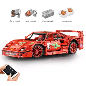 Mold King 13095 1: 10 F40 telecomando tecnologia Racing serie meccanica Building Blocks giocattoli auto