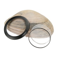 Nouvelle lunette plate fine fixe H&T faite à la main en acier inoxydable 316L HT-007-22 avec verre saphir plat pour boîtier de montre SKX007