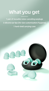<span class=keywords><strong>Tappi</strong></span> per <span class=keywords><strong>Orecchie</strong></span> Starsky Insonorizzanti, Cancellazione del Rumore 28dB, Riutilizzabili, Pieghevoli, in Silicone Morbido, per Sonno Profondo, <span class=keywords><strong>Nuoto</strong></span>, Impermeabili - Product Image 2