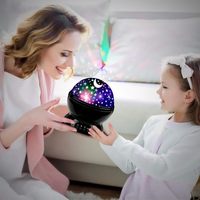 Star Master Dream Rotation Bébé Veilleuse Lune Etoile Projecteur 360 Degrés Rotation Projection Lampe veilleuse projecteur