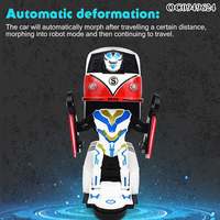 Jouet de bus de déformation électrique de bébé de robot de rotation de B/O avec la musique légère