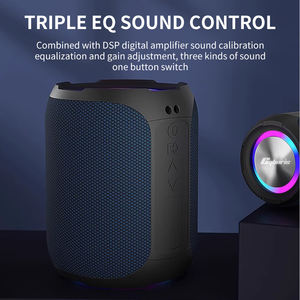 Mesin Karaoke 40W dengan Mikrofon IPX7 Tahan Air Speaker Nirkabel Portabel untuk Luar Ruangan dengan Bass Mendalam Lampu RGB TWS untuk Pesta - Product Image 6