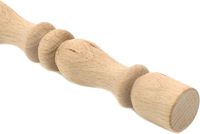 Broches décoratives en bois non peintes, découpe naturelle en bois non fini pour meubles, artisanat