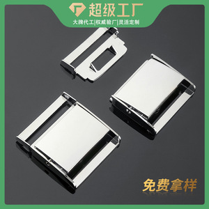 Hebilla de liberación lateral de aleación de zinc, plateada y negra, duradera, para bolsos, número de pieza DZQ086-35 - Product Image 5