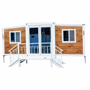 Maison conteneur extensible de luxe contemporaine de haute qualité avec mur-rideau en verre sandwich en acier respirant de 6 m - Product Image 4