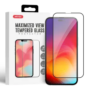 MRYES New Super Smooth 2.5D ARC Clear Silk Print Film Tempered Glass Screen Protector For iPhone 15 Pro Max