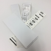 Étiquettes vierges thermiques en papier jetables, pièces, pour l'extraction d'encre, de prix, d'imprimante, billet d'avion pliable