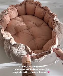 Lit pour bébé <span class=keywords><strong>douillet</strong></span> et confortable, en flanelle épaisse, rembourrée, rembourrée 100% coton, lit doux pour bébé, activité de gymnastique - Product Image 5