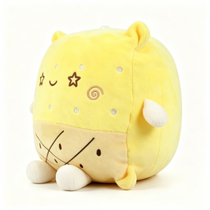 Cadeau personnalisé sur le thème de la nourriture pour filles, peluche originale en forme de fromage, coussin moelleux et confortable. - Product Image 1