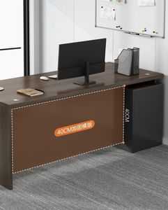 Escritorio Ejecutivo Moderno de Lujo para CEO, Material de Madera Duradero, Multifuncional, 2 Opciones de Almacenamiento, Escritorio Pequeño para Oficina - Product Image 4