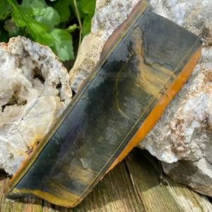 <b>New</b> Arrival Polished <b>Healing</b> Crystal Slice Slab Eco-Friendly Irregular Shape tiger Eye Stone Slice for Decoration - Product Image 2