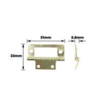 Charnière encastrée plaquée électro-laiton 50MM |   Pour Porte en Bois et Boîte de Rangement |   Quincaillerie pour armoires et portes |   Vente en gros, OEM