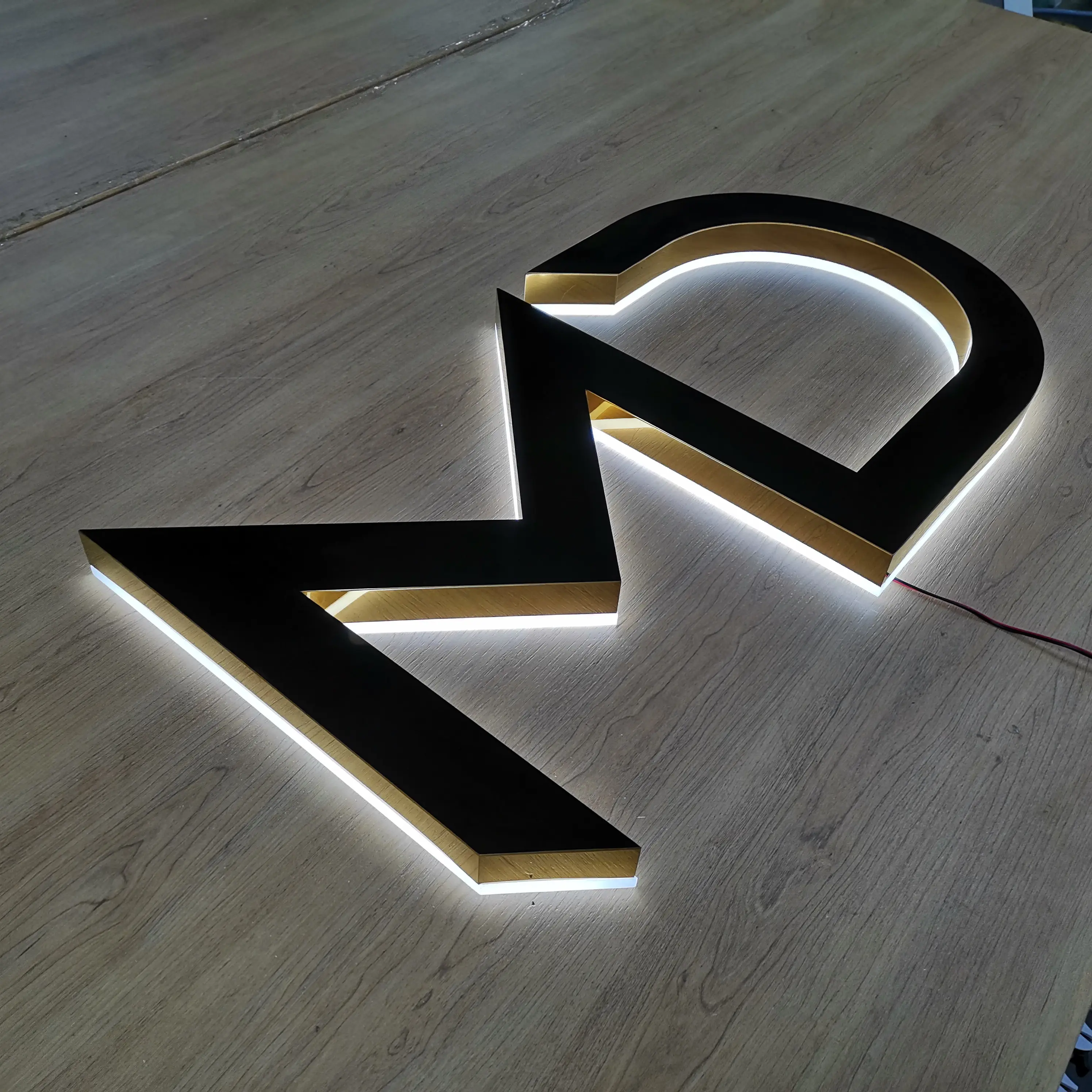 Custom Business Face Glowing Letter Channel Near Me 3d Backlit Light Sign Led Letters 3D Lighting Acrylic Led Advertising Letter
