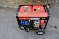 Groupe électrogène diesel ELECPRIME à style ouvert 8kva/10kva/12kva monophasé/triphasé, portable, refroidi par air, 50/60Hz