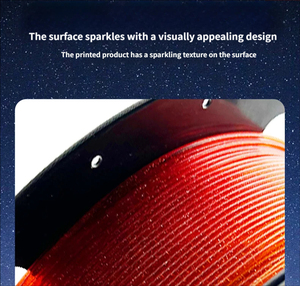 <b>PLA</b> Crystal Glitter Bright Color 3D Printing Filament High Speed Printing 1kg 1.75mm FDM for Bambu Lab Creality - Product Image 6
